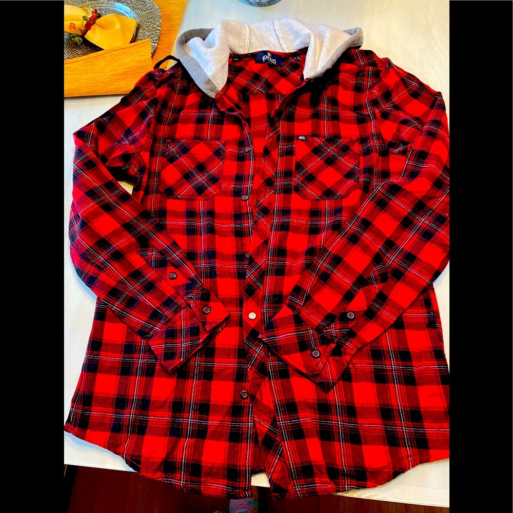 Buffalo checkered flannel top